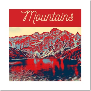 mountains Posters and Art